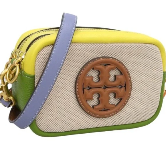 Tory Burch Yellow and Green Crossbody Bag - Picture 1 of 5